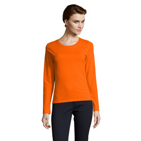 IMPERIAL Women lsl 190g - Orange bedrucken, Art.-Nr. S02075-OR-XXL