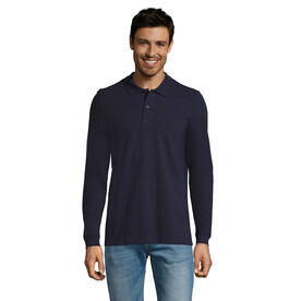 PERFECT MEN LSL POLO 180g - French Navy bedrucken, Art.-Nr. S02087-FN-L