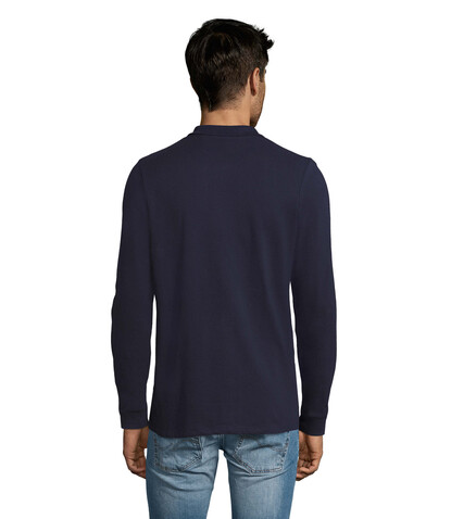 PERFECT MEN LSL POLO 180g - French Navy bedrucken, Art.-Nr. S02087-FN-3XL