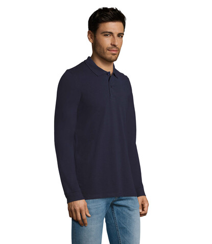 PERFECT MEN LSL POLO 180g - French Navy bedrucken, Art.-Nr. S02087-FN-3XL