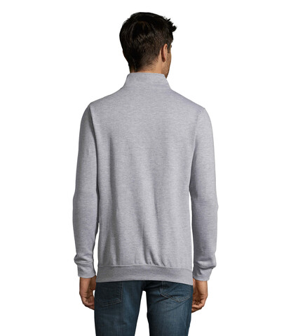 STAN Sweater Zip Kragen 260 - Grau-Melange 2 bedrucken, Art.-Nr. S02088-GY-S STAN Sweater Zip Kragen 260 - Grau-Melange 2 bedrucken, Art.-Nr. S02088-GY-S