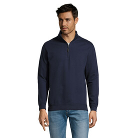 STAN Sweater Zip Kragen 260 - French Navy bedrucken, Art.-Nr. S02088-FN-XXL