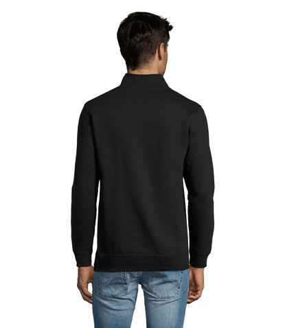 STAN Sweater Zip Kragen 260 - Schwarz bedrucken, Art.-Nr. S02088-BK-3XL STAN Sweater Zip Kragen 260 - Schwarz bedrucken, Art.-Nr. S02088-BK-3XL
