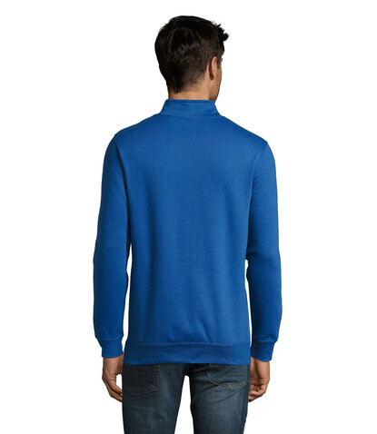 STAN Sweater Zip Kragen 260 - Royal Blue bedrucken, Art.-Nr. S02088-RB-3XL