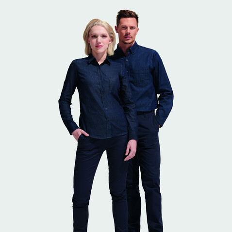 BARRY MEN DENIM SHIRTZ - Brut Denim bedrucken, Art.-Nr. S02100-EV-S