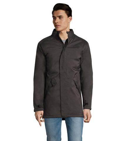 ROBYN UNISEX PARKA - Anthrazitgrau bedrucken, Art.-Nr. S02109-CR-4XL