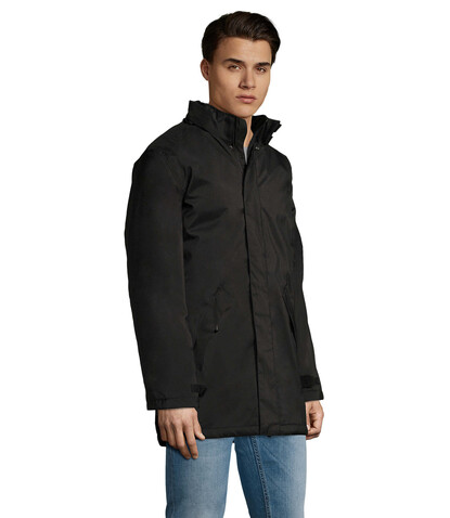 ROBYN UNISEX PARKA - Schwarz bedrucken, Art.-Nr. S02109-BK-S ROBYN UNISEX PARKA - Schwarz bedrucken, Art.-Nr. S02109-BK-S