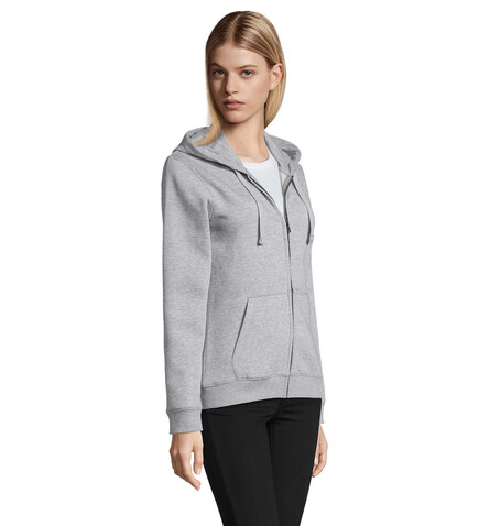 SPIKE HOOD DAMEN 280gr - Grau-Melange 2 bedrucken, Art.-Nr. S03106-GY-M SPIKE HOOD DAMEN 280gr - Grau-Melange 2 bedrucken, Art.-Nr. S03106-GY-M