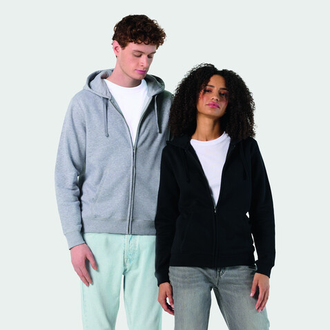 SPIKE HOOD DAMEN 280gr - Schwarz bedrucken, Art.-Nr. S03106-BK-XS SPIKE HOOD DAMEN 280gr - Schwarz bedrucken, Art.-Nr. S03106-BK-XS