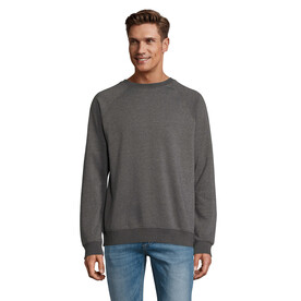 SPACE Unisex Sweater 280g - Charcoal Melange bedrucken, Art.-Nr. S03567-CE-XXS