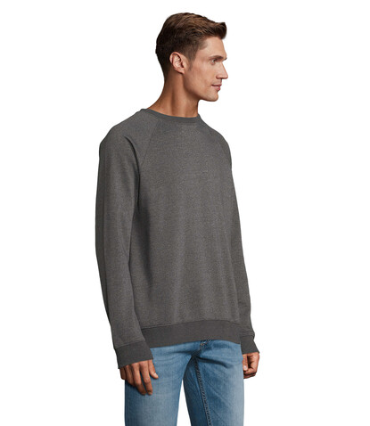 SPACE Unisex Sweater 280g - Charcoal Melange bedrucken, Art.-Nr. S03567-CE-M SPACE Unisex Sweater 280g - Charcoal Melange bedrucken, Art.-Nr. S03567-CE-M