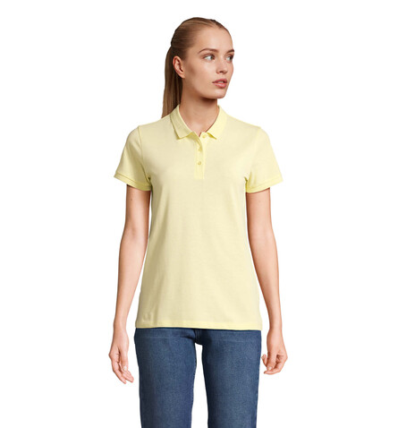 PLANET WOMEN Polo 170g - Hellgelb bedrucken, Art.-Nr. S03575-LY-L PLANET WOMEN Polo 170g - Hellgelb bedrucken, Art.-Nr. S03575-LY-L