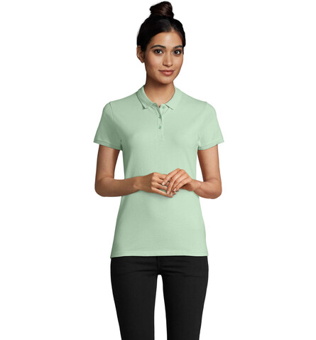 PLANET WOMEN Polo 170g - Frozen Green bedrucken, Art.-Nr. S03575-GN-S