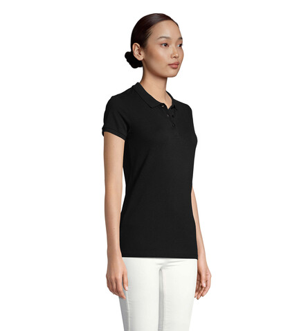 PLANET WOMEN Polo 170g - Schwarz bedrucken, Art.-Nr. S03575-BK-S
