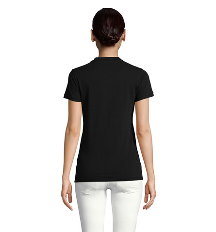 PLANET WOMEN Polo 170g - Schwarz bedrucken, Art.-Nr. S03575-BK-S
