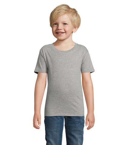 PIONEER KINDERT-SHIRT 175g - Graue Melange bedrucken, Art.-Nr. S03578-GM-L PIONEER KINDERT-SHIRT 175g - Graue Melange bedrucken, Art.-Nr. S03578-GM-L