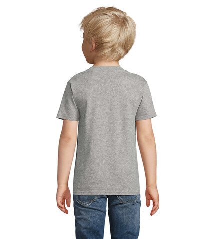 PIONEER KINDERT-SHIRT 175g - Graue Melange bedrucken, Art.-Nr. S03578-GM-L PIONEER KINDERT-SHIRT 175g - Graue Melange bedrucken, Art.-Nr. S03578-GM-L