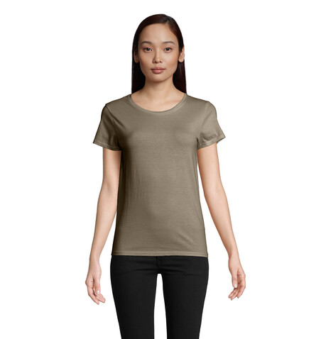 PIONEER WOMEN T-Shirt 175g - Khaki bedrucken, Art.-Nr. S03579-KH-XXL PIONEER WOMEN T-Shirt 175g - Khaki bedrucken, Art.-Nr. S03579-KH-XXL