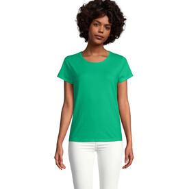 CRUSADER WOMEN T-Shirt 150g - Kelly Green bedrucken, Art.-Nr. S03581-KG-XXL