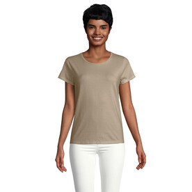 CRUSADER WOMEN T-Shirt 150g - Khaki bedrucken, Art.-Nr. S03581-KH-XXL