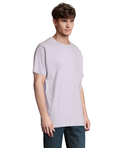 BOXY MEN T-SHIRT OVERSIZE - Lilac bedrucken, Art.-Nr. S03806-LL-XL BOXY MEN T-SHIRT OVERSIZE - Lilac bedrucken, Art.-Nr. S03806-LL-XL