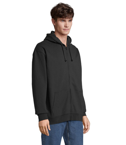 CARTER Full Zip Hoodie - Schwarz bedrucken, Art.-Nr. S03812-BK-L CARTER Full Zip Hoodie - Schwarz bedrucken, Art.-Nr. S03812-BK-L
