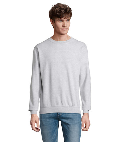 COLUMBIA UNISEX SWEATSHIRT - Grau-Melange 2 bedrucken, Art.-Nr. S03814-GY-XS