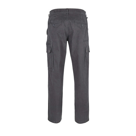 DOCKER MEN STRETCH TROUSERS - Dunkelgrau bedrucken, Art.-Nr. S03820-DG-058
