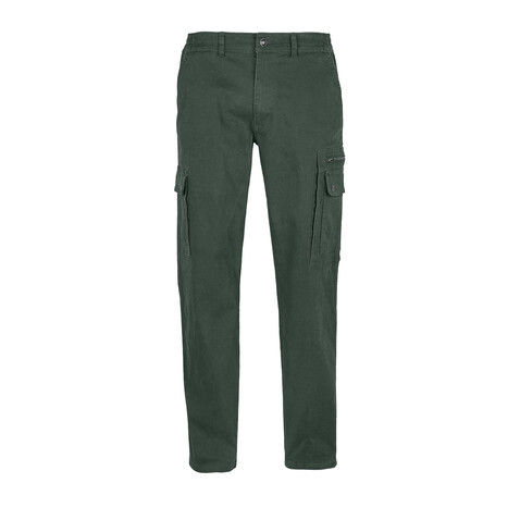 DOCKER MEN STRETCH TROUSERS - Forest Green bedrucken, Art.-Nr. S03820-FG-L