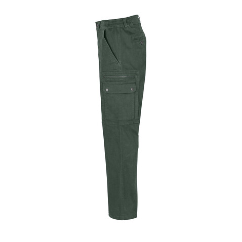 DOCKER MEN STRETCH TROUSERS - Forest Green bedrucken, Art.-Nr. S03820-FG-L