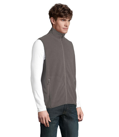 FACTOR BW UNISEX BODYWARMER - Anthrazitgrau bedrucken, Art.-Nr. S03822-CR-4XL