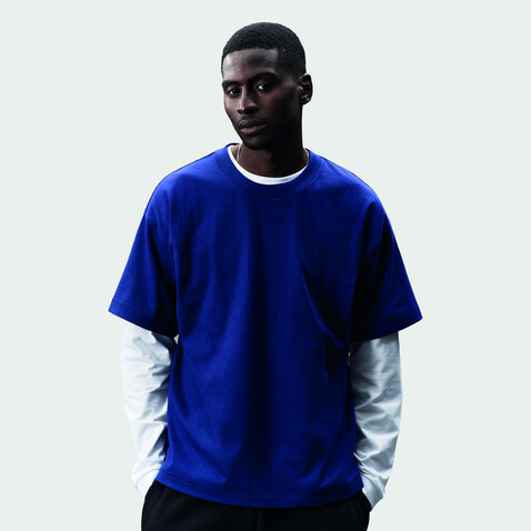 LEGACY OVERSIZED T-SHIRT - Indigo bedrucken, Art.-Nr. S03996-IO-M
