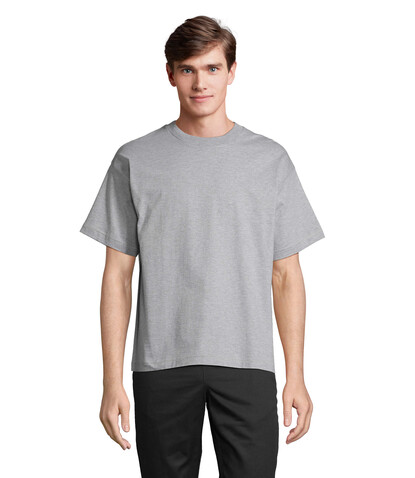 LEGACY OVERSIZED T-SHIRT - Grau-Melange 2 bedrucken, Art.-Nr. S03996-GY-S LEGACY OVERSIZED T-SHIRT - Grau-Melange 2 bedrucken, Art.-Nr. S03996-GY-S