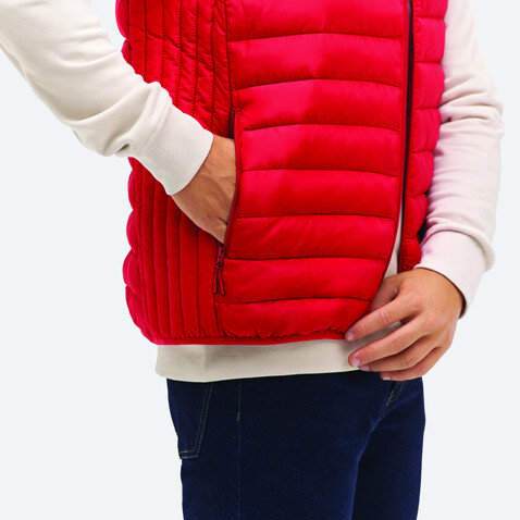 STREAM MEN Bodywarmer - Red bedrucken, Art.-Nr. S04020-RD-XL