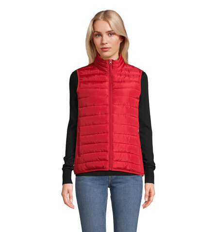 STREAM WOMEN Bodywarmer - Red bedrucken, Art.-Nr. S04021-RD-XL