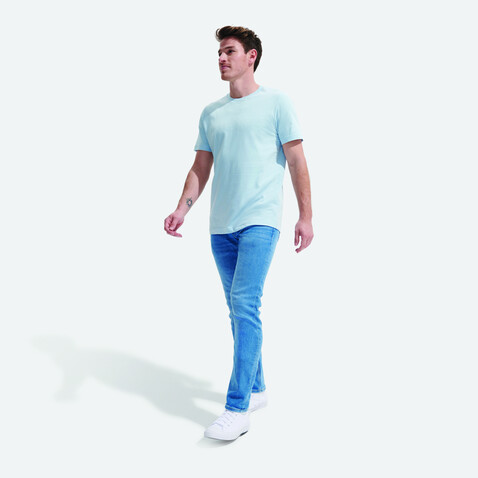 TUNER T-SHIRT - Light Blue bedrucken, Art.-Nr. S04203-LB-XS