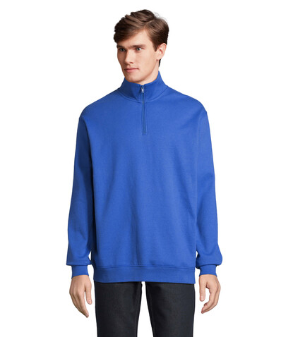 CONRAD Sweater Zip Kragen - Royal Blue bedrucken, Art.-Nr. S04234-RB-S