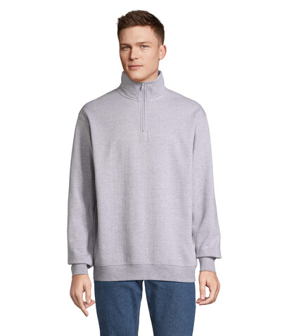 CONRAD Sweater Zip Kragen - Grau-Melange 2 bedrucken, Art.-Nr. S04234-GY-S CONRAD Sweater Zip Kragen - Grau-Melange 2 bedrucken, Art.-Nr. S04234-GY-S