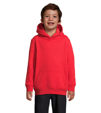 CONDOR KIDS Hoodie - Bright Red bedrucken, Art.-Nr. S04238-BT-XXL