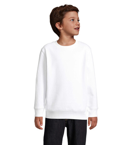 COLUMBIA KIDS Sweater - White bedrucken, Art.-Nr. S04239-WH-5XL COLUMBIA KIDS Sweater - White bedrucken, Art.-Nr. S04239-WH-5XL