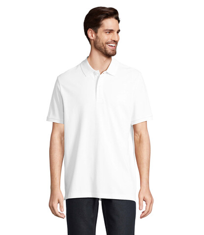 PEGASE Polo Bio 210g - White bedrucken, Art.-Nr. S04242-WH-L