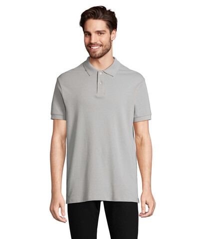 PACIFIC HERREN POLO - Pure Grey bedrucken, Art.-Nr. S04439-PG-L