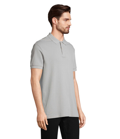 PACIFIC HERREN POLO - Pure Grey bedrucken, Art.-Nr. S04439-PG-L