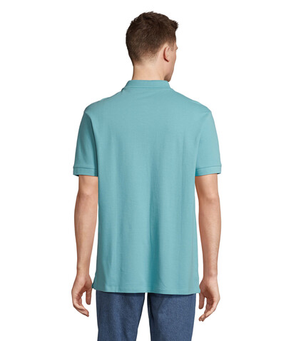 PACIFIC HERREN POLO - Pool Blue bedrucken, Art.-Nr. S04439-BP-XL
