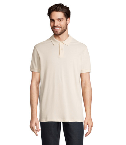 PACIFIC HERREN POLO - Natural bedrucken, Art.-Nr. S04439-NA-M