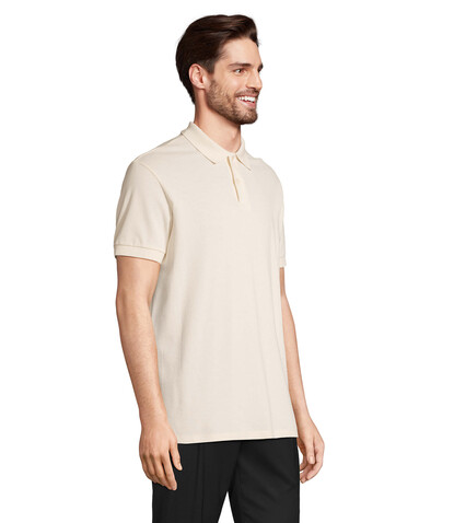 PACIFIC HERREN POLO - Natural bedrucken, Art.-Nr. S04439-NA-M