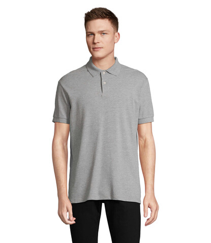 PACIFIC HERREN POLO - Grau-Melange 2 bedrucken, Art.-Nr. S04439-GY-XXL PACIFIC HERREN POLO - Grau-Melange 2 bedrucken, Art.-Nr. S04439-GY-XXL