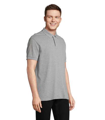 PACIFIC HERREN POLO - Grau-Melange 2 bedrucken, Art.-Nr. S04439-GY-XXL PACIFIC HERREN POLO - Grau-Melange 2 bedrucken, Art.-Nr. S04439-GY-XXL
