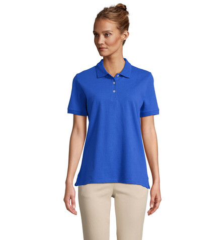 PACIFIC DAMEN POLO - Royal Blue bedrucken, Art.-Nr. S04440-RB-S