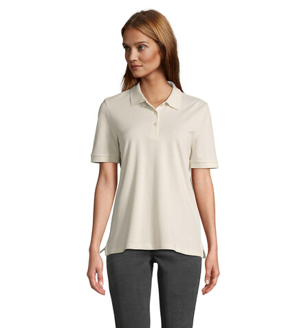 PACIFIC DAMEN POLO - Natural bedrucken, Art.-Nr. S04440-NA-XS